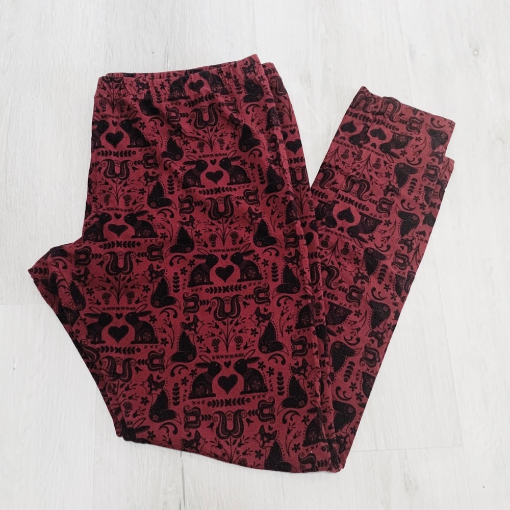 🎀 Mossimo Whimsical Fox & Bunny Leggings